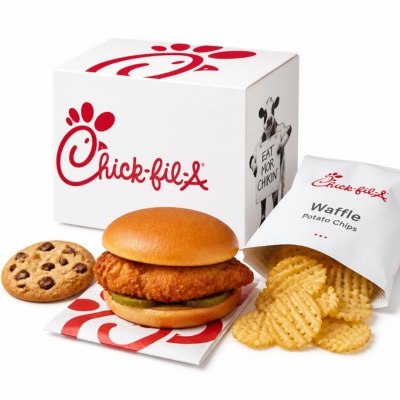 Chick-fil-A Catering Menu & Prices 2026 | Complete Party Tray Guide 45 Chick-fil-A Chicken Sandwich Packaged Meal